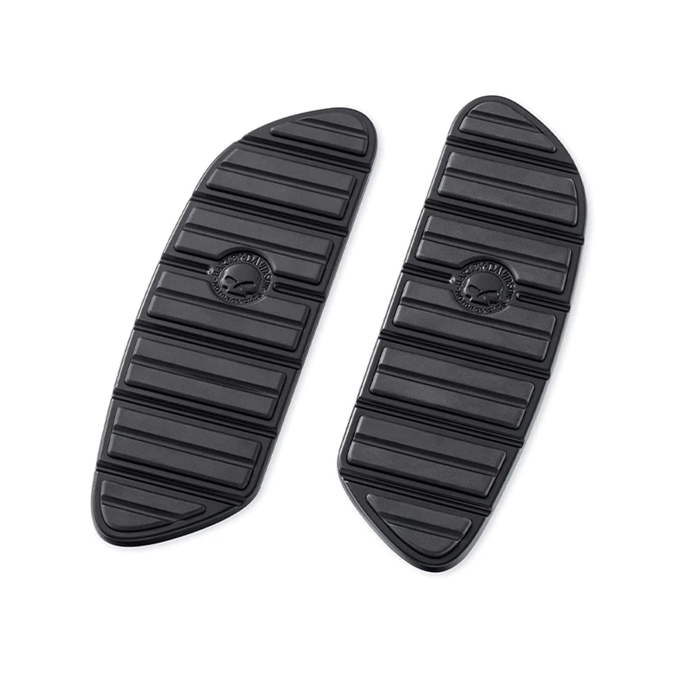 50501286 black rider footboard pads with skull emblems
