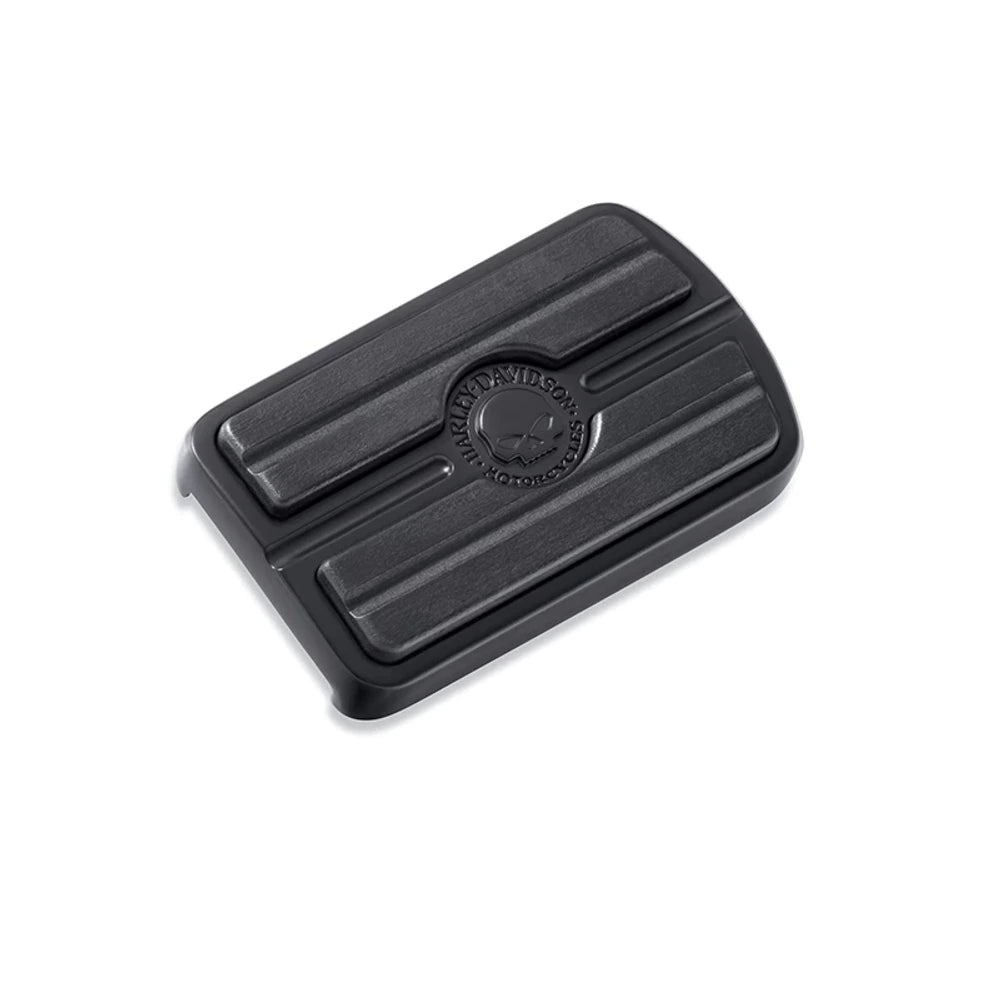 50600343 black brake pedal pad with skull emblem