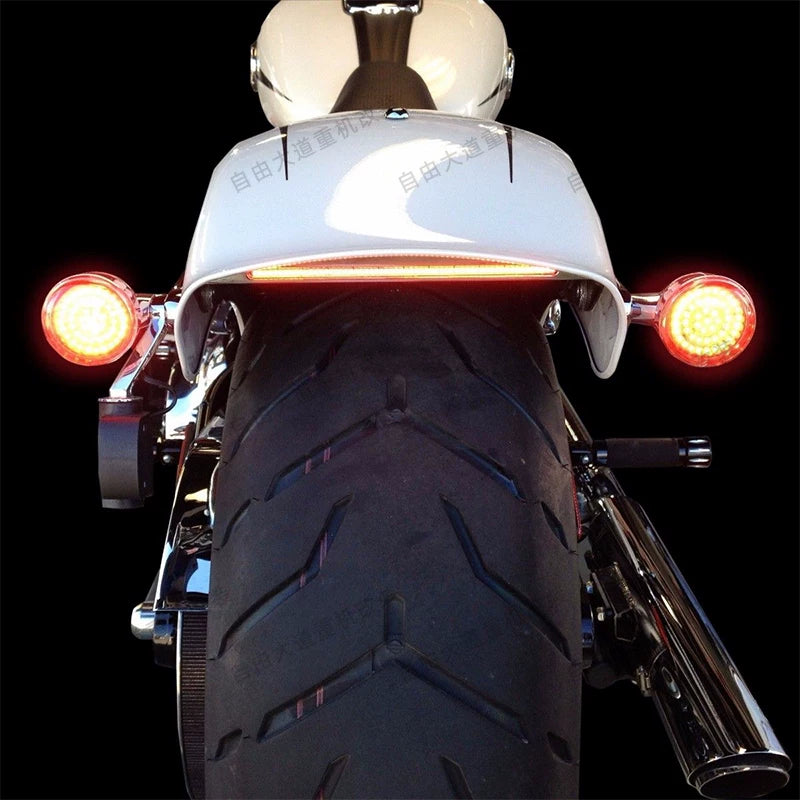 Harley Breakout rear fender LED tail light detail view
