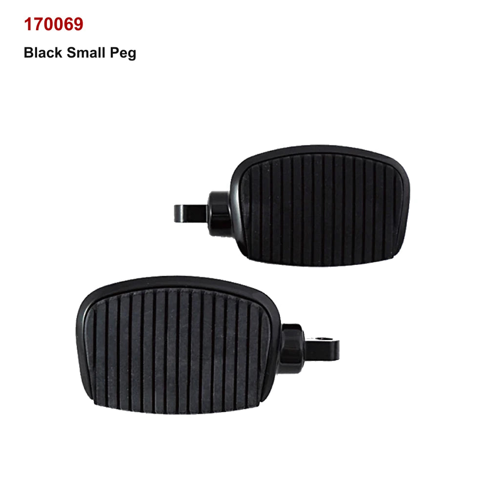 black small peg for compatible Harley-Davidson motorcycle highway cruise foot peg setup