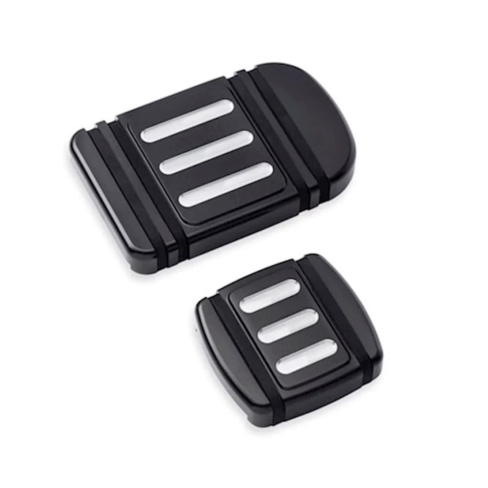 Machined Harley brake pedal pad and matching shift peg