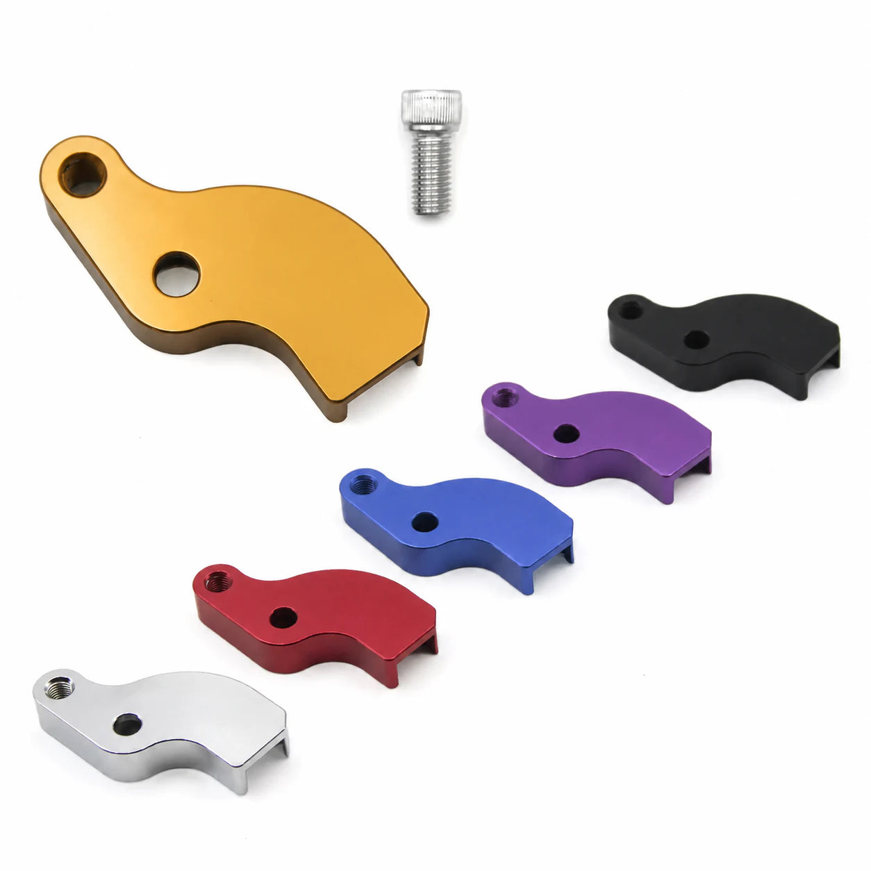 Harley neutral finder bracket available in black chrome red gold purple and blue