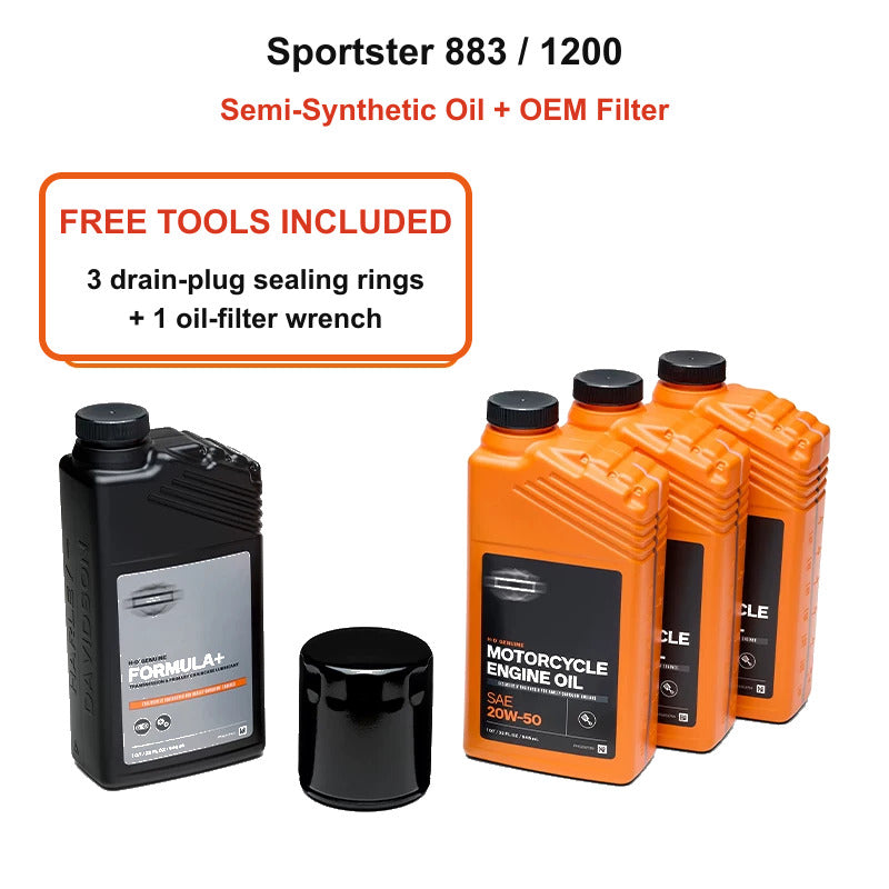 Sportster 883 1200 semi-synthetic oil kit