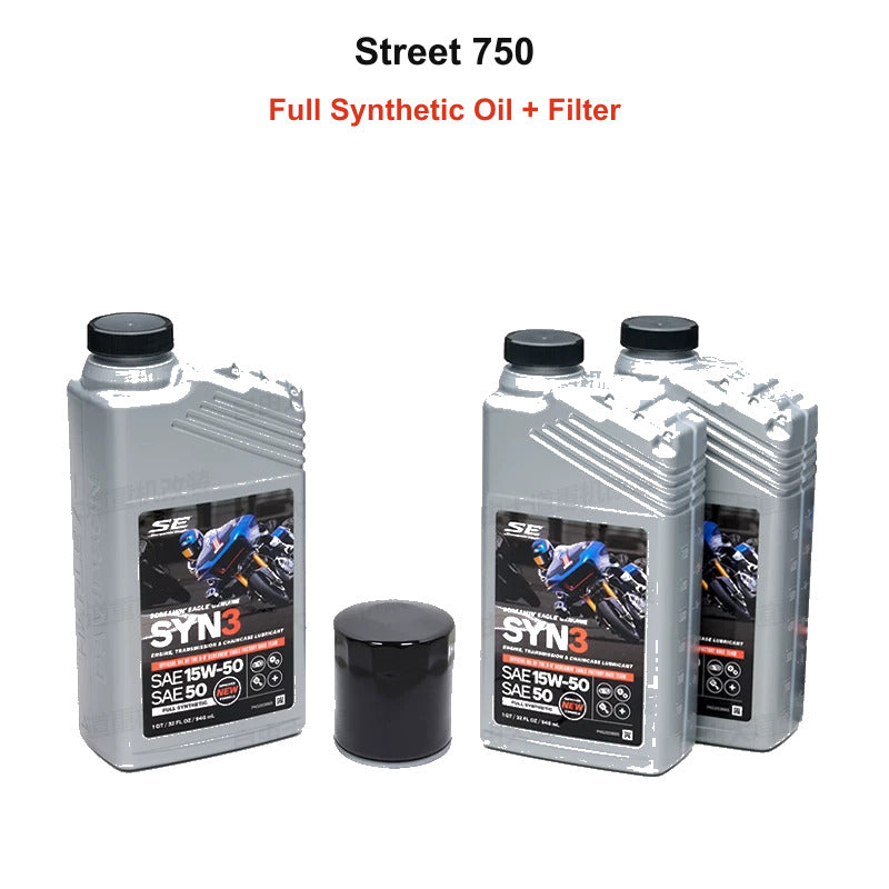 Street 750 full synthetic oil and filter kit