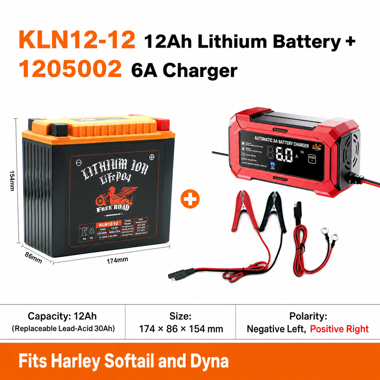 12Ah Lithium Battery with 6A Charger