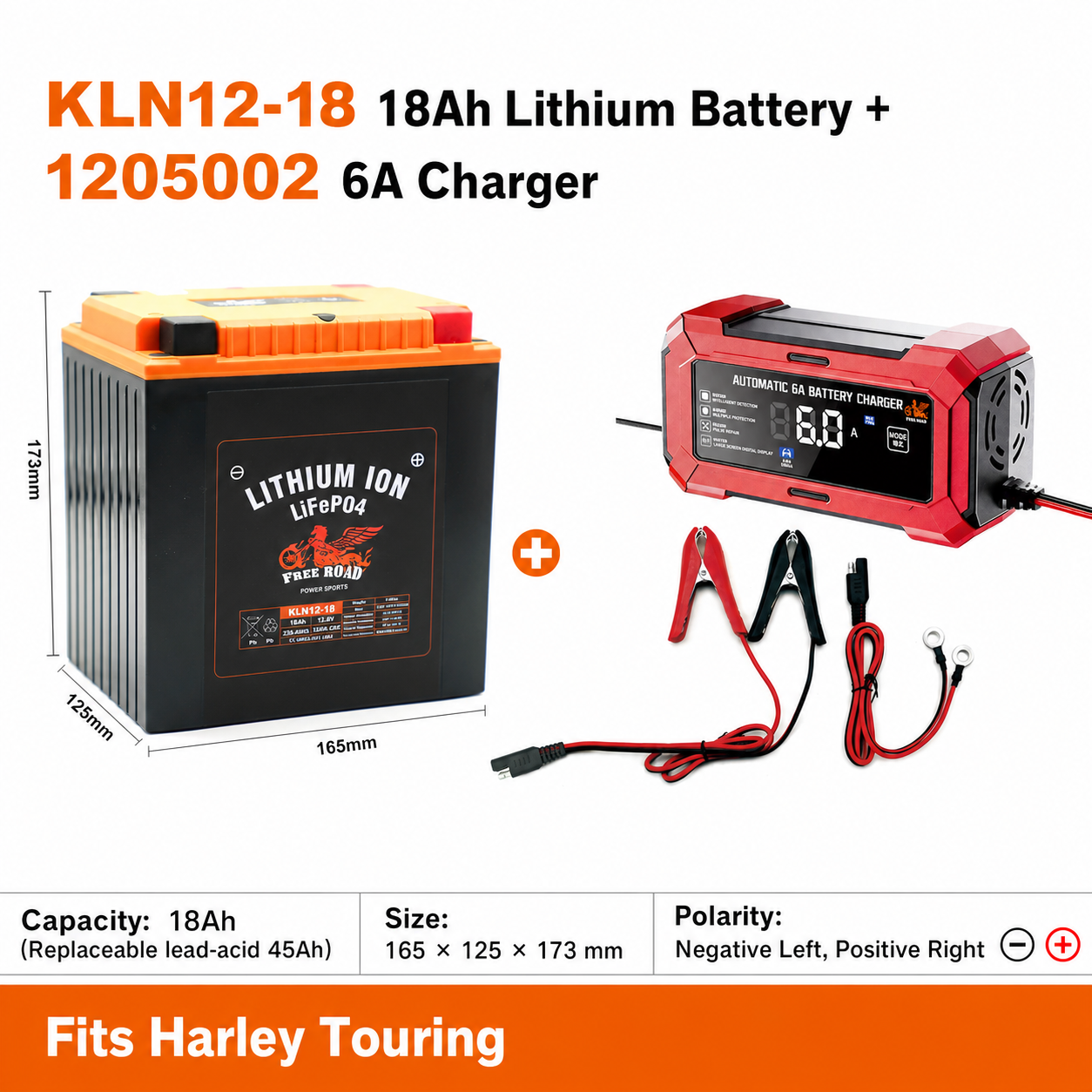 18Ah Lithium Battery with 6A Charger