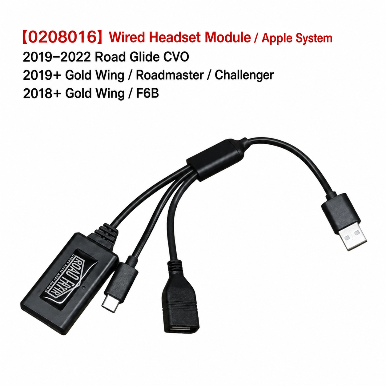 Wired Headset Module for CVO Indian Gold Wing