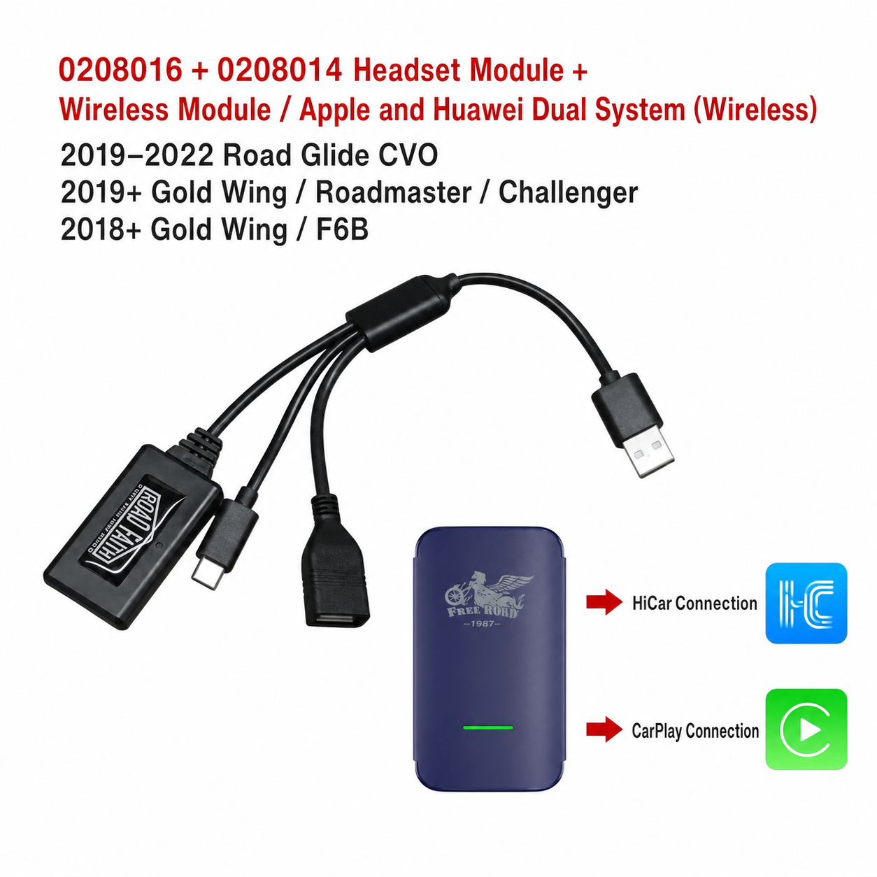 Headset and Wireless Modules for CVO Indian Gold Wing