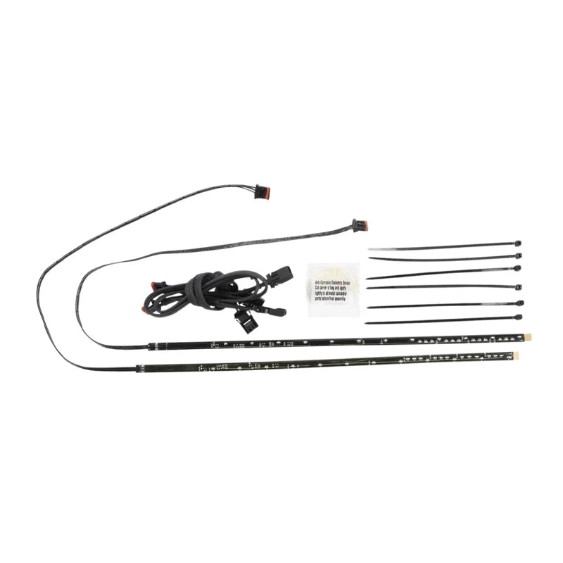 45102 LED fairing eyebrow light strip kit with wiring and cable ties