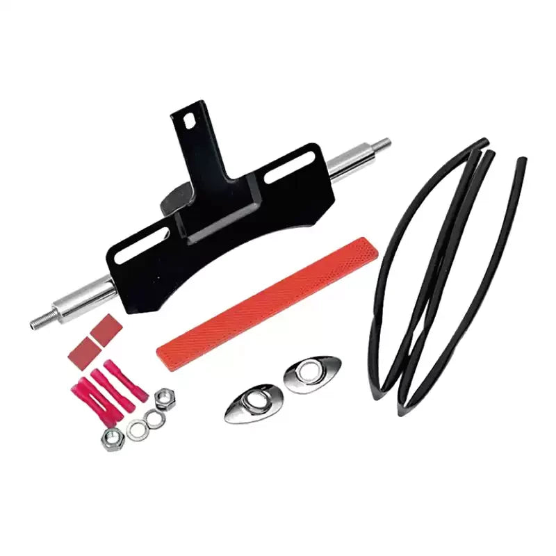 Complete Harley turn signal relocation kit parts and fasteners