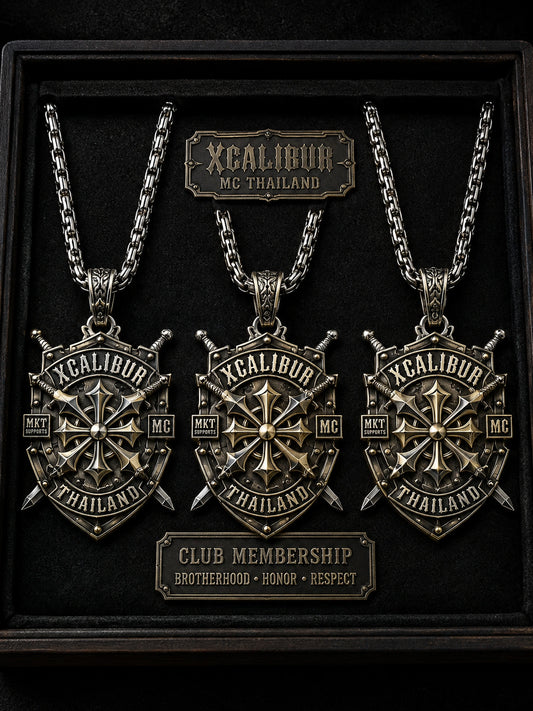 Custom motorcycle club necklace and pendant design