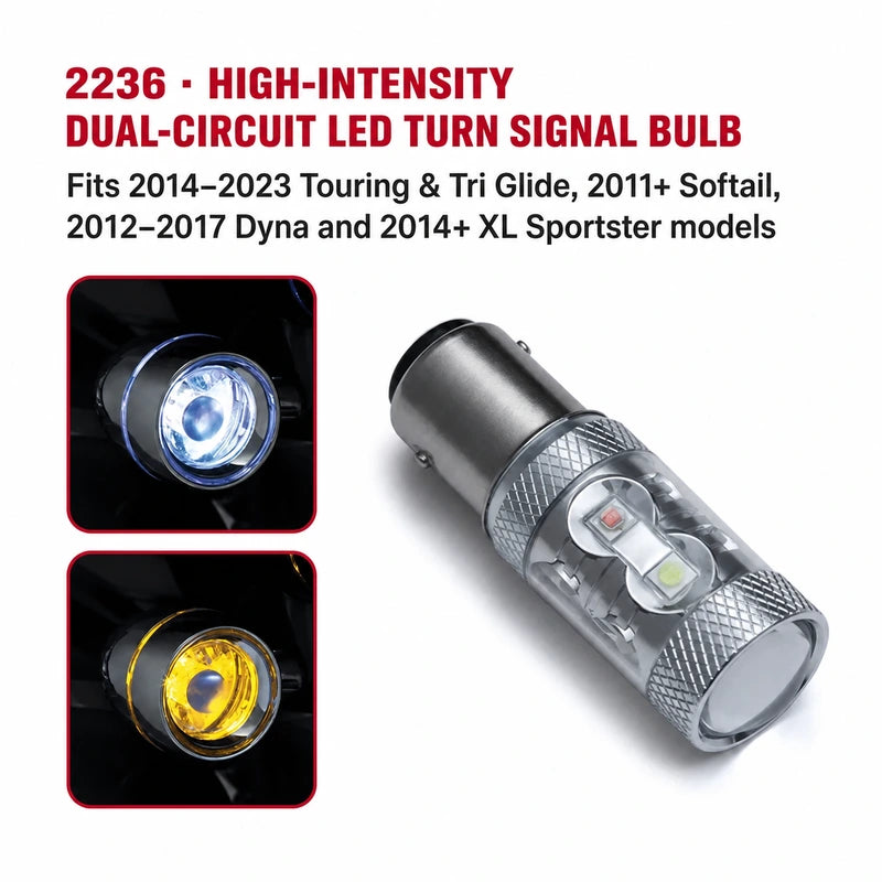 Kuryakyn 2236 high-intensity dual-circuit LED turn signal bulb
