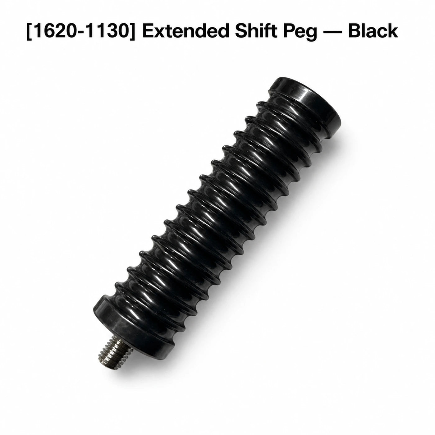 1620-1130 black extended shift peg with threaded mounting stud