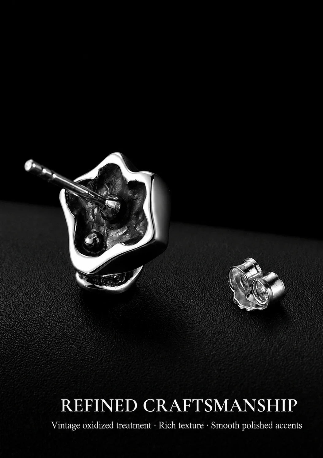 Lips and tongue stud earring craftsmanship