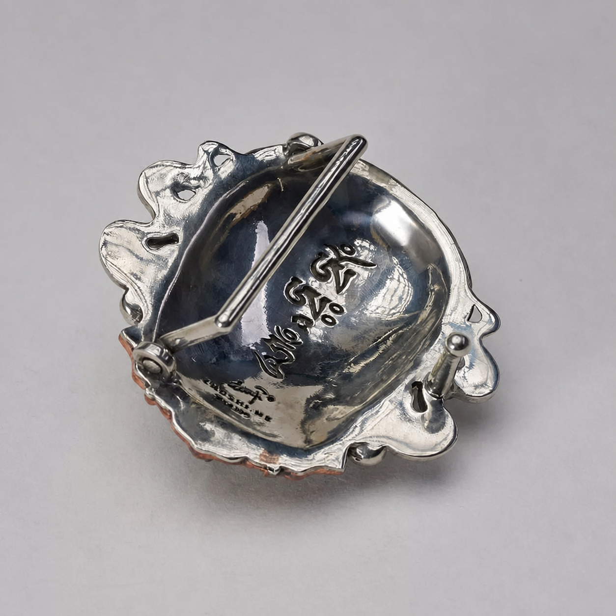 Mahakala Mixed-Metal Biker Belt Buckle 3 detail view