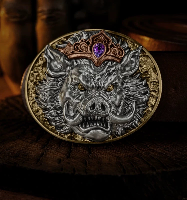 Marshal Tianpeng 3D Relief Biker Belt Buckle detail view 5