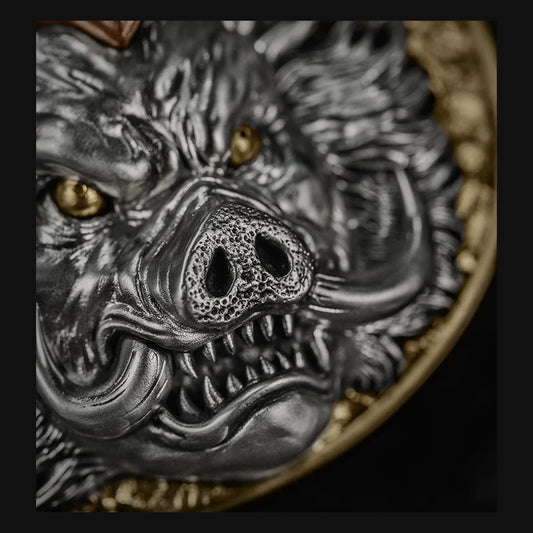 Marshal Tianpeng 3D Relief Biker Belt Buckle product view