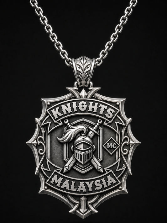 Custom motorcycle club necklace and pendant design