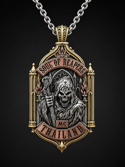 Custom motorcycle club necklace and pendant design