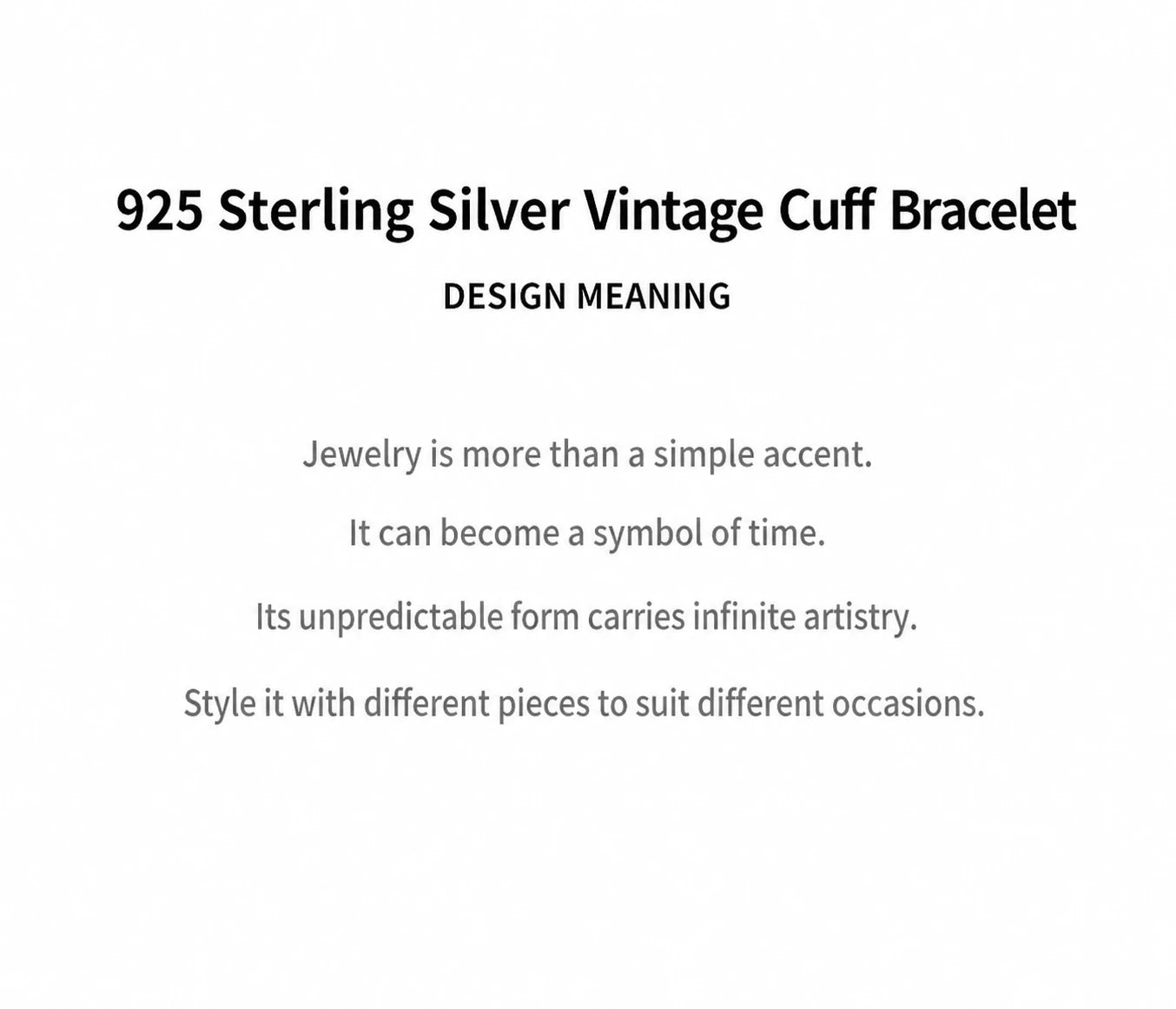 Mobius Infinity Sterling Silver Biker Cuff Bracelet – design meaning en