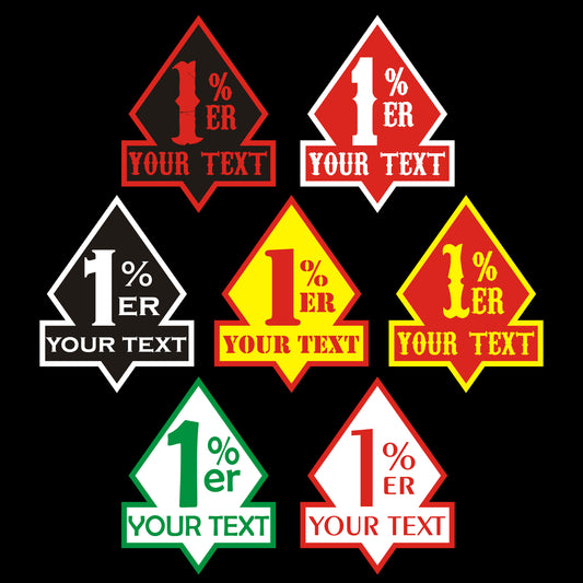 1%, 1%er Embroidered Biker Badge Custom Patch-3