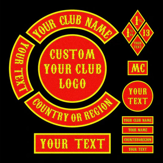 Custom Motorcycle Club Patches-Biker Patches-Embroidery2