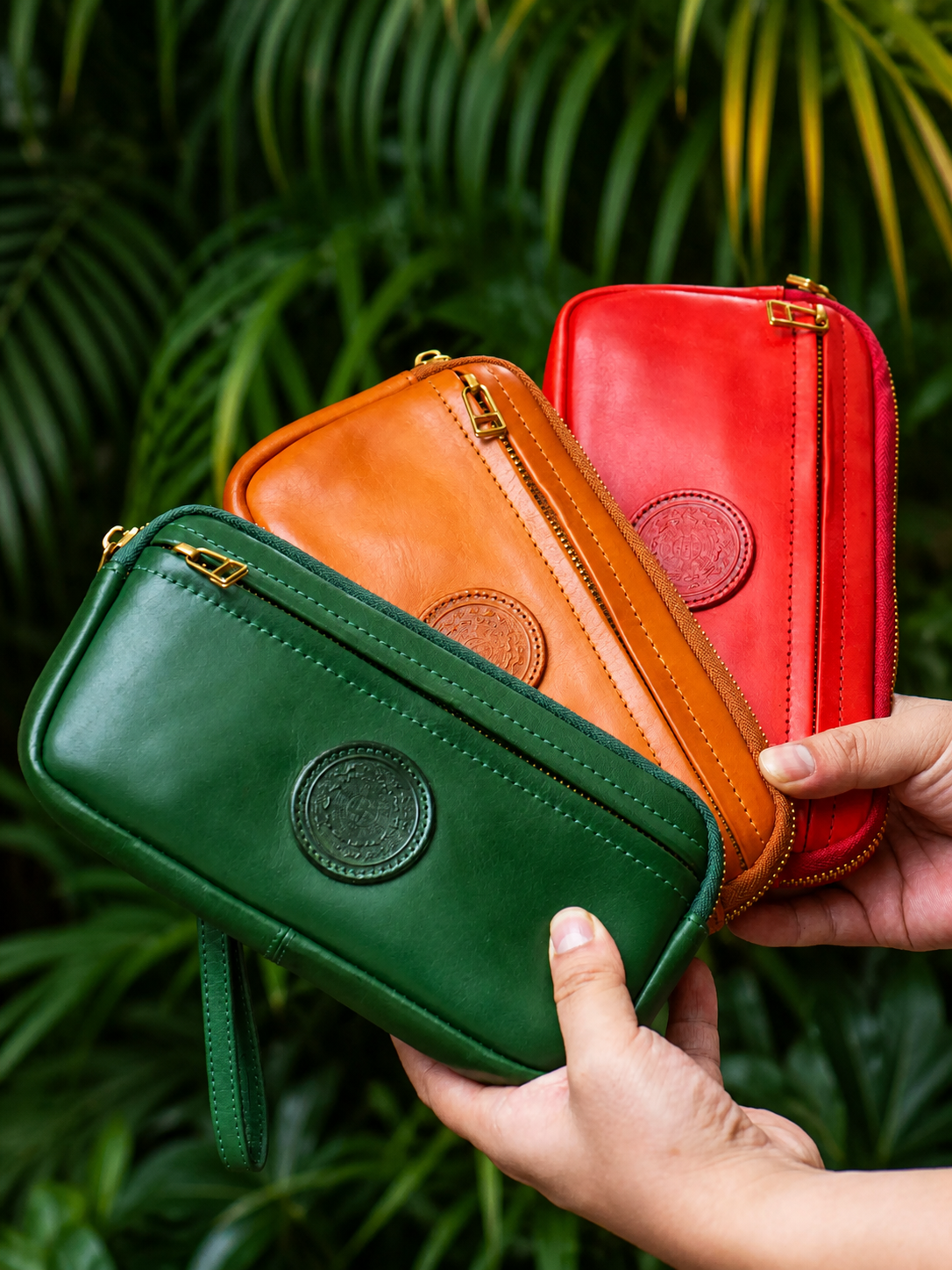 nine palace leather biker wallet 3