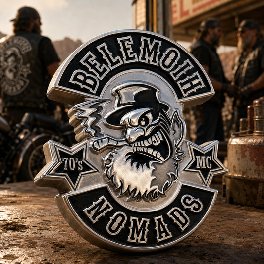Custom motorcycle club officer 3D color pin