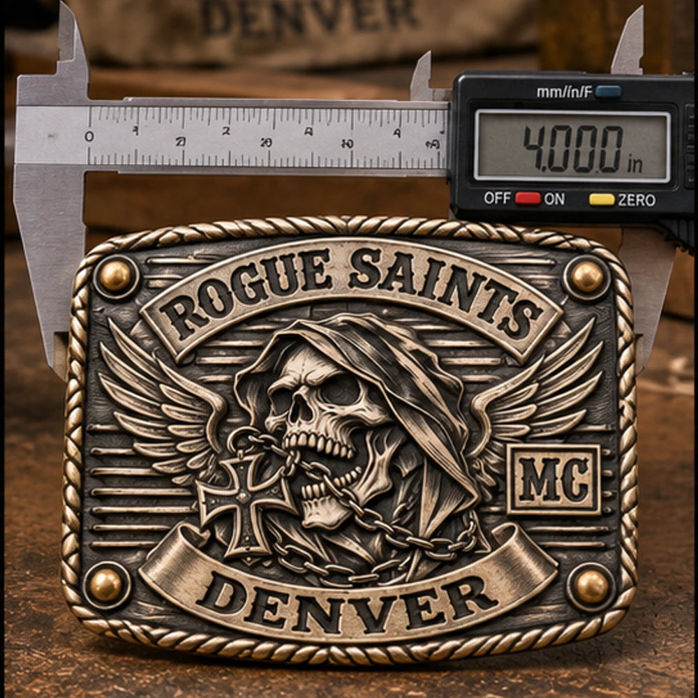 03 · Review & Approve for custom motorcycle club belt buckles