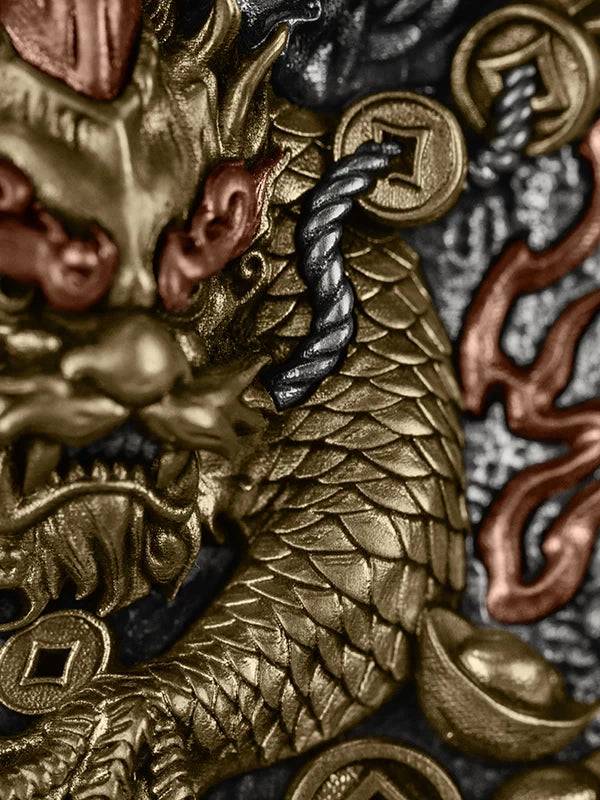 Pixiu Guardian 3D Relief Biker Lighter – clean product detail view 2