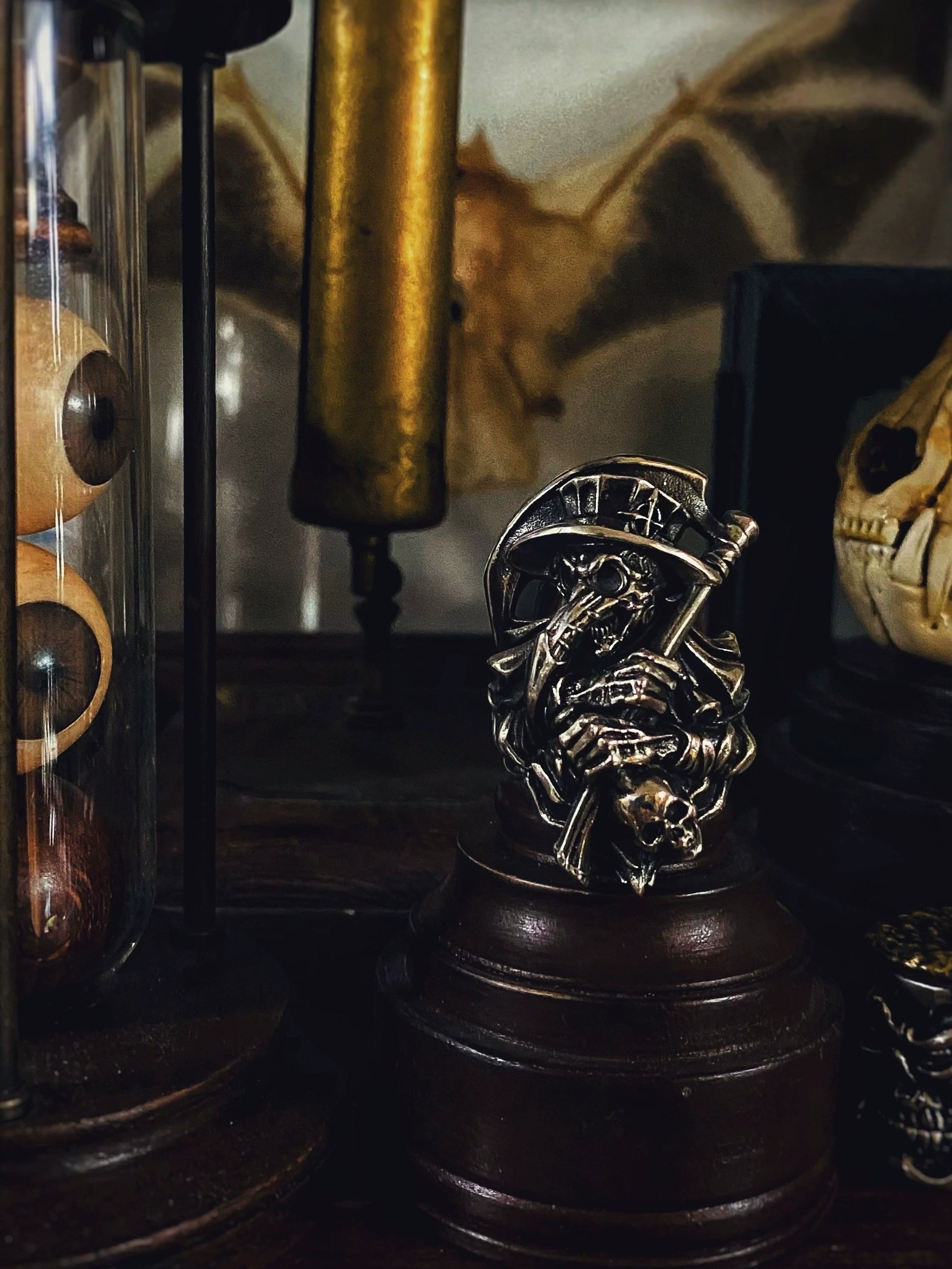 Plague Doctor 925 Sterling Silver Biker Ring — view 2