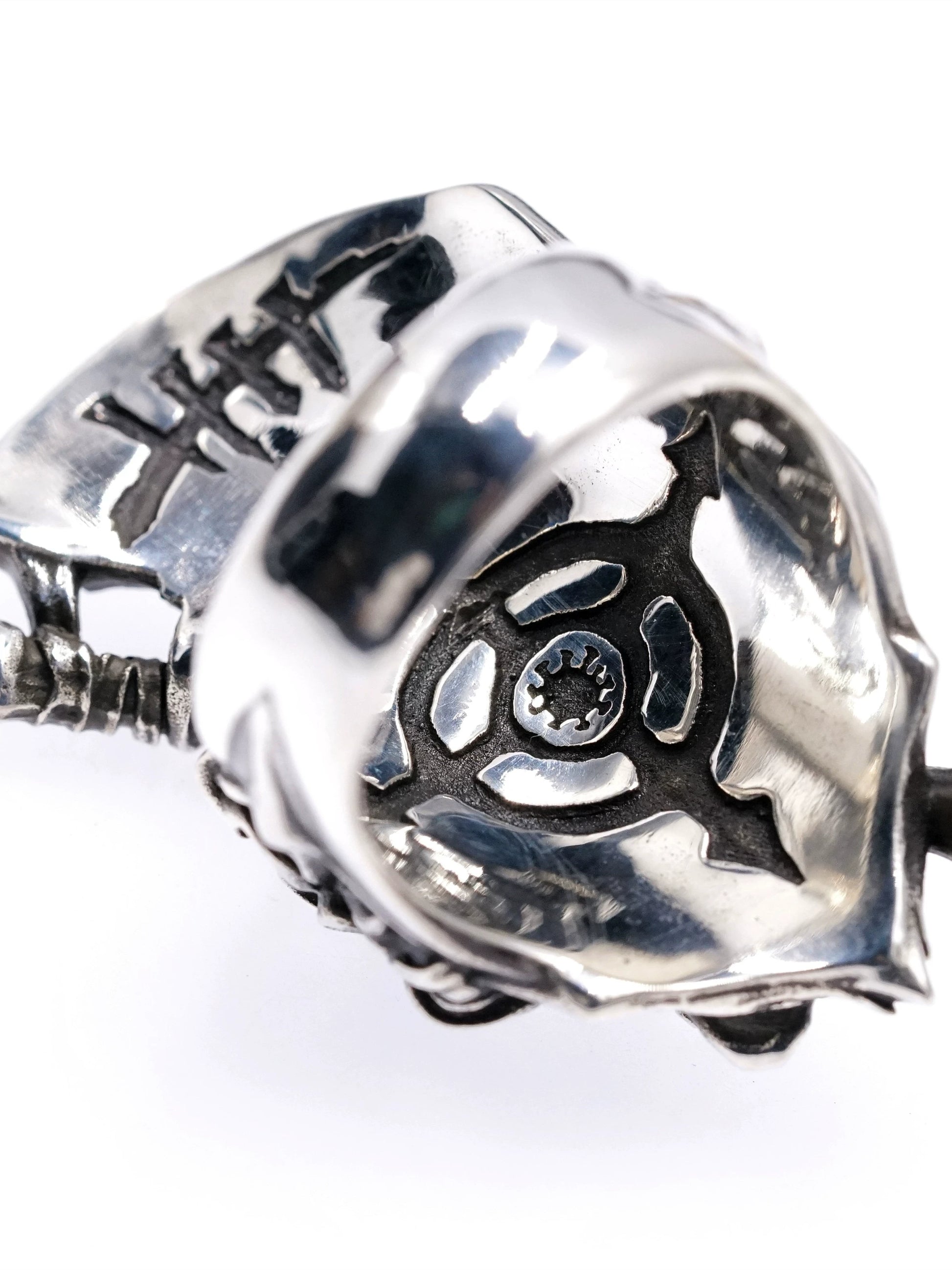 Plague Doctor 925 Sterling Silver Biker Ring — view 3