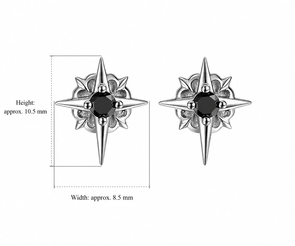 Polaris stud earrings dimensions