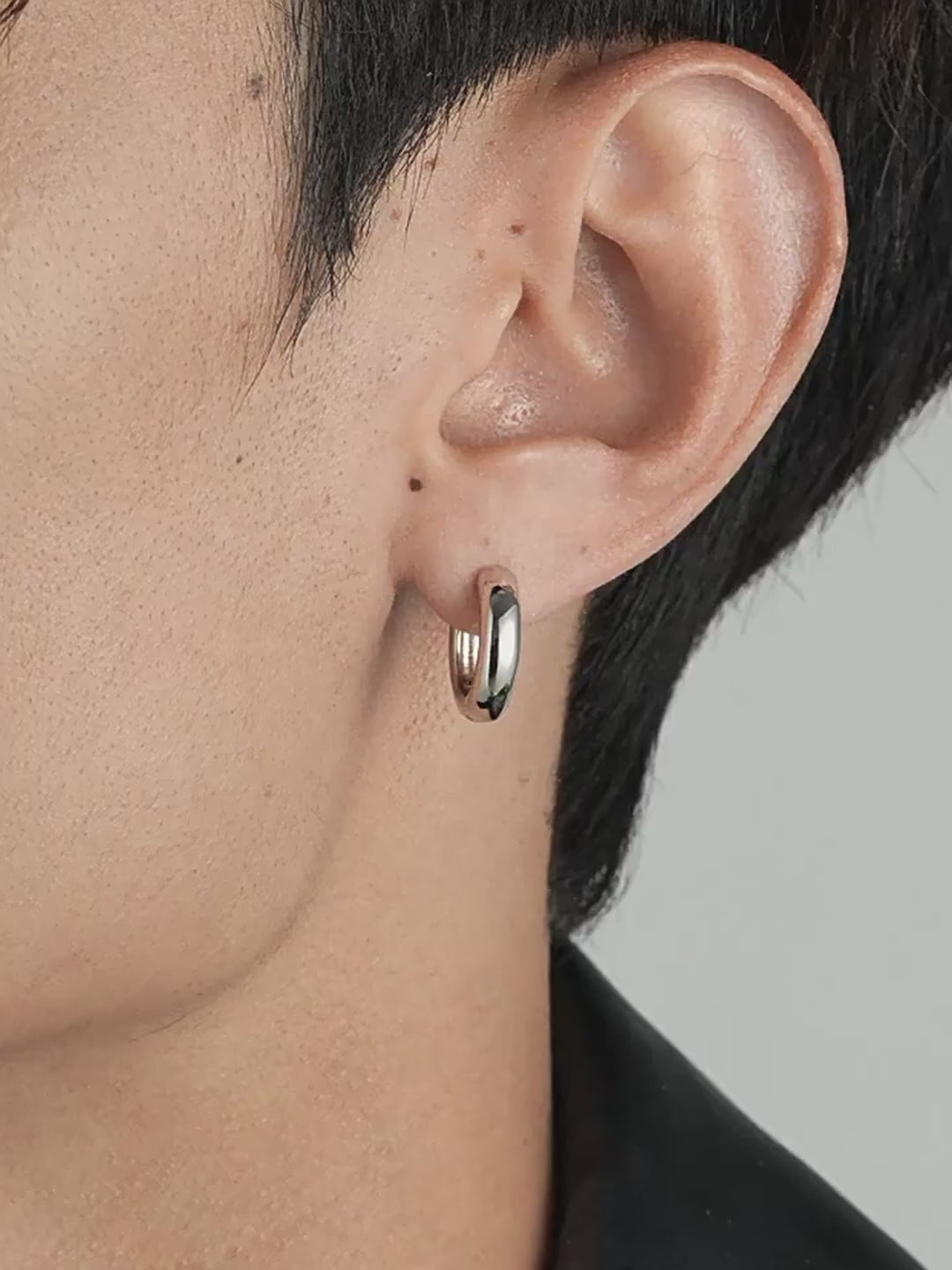 Sterling silver biker earring product video