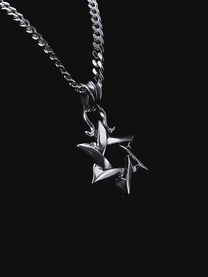 Hexagram Sterling Silver Biker Pendant — product video
