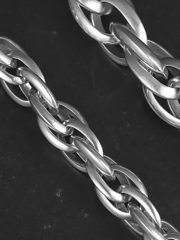 Infinity Double-Ring 925 Sterling Silver Bracelet seamless product video