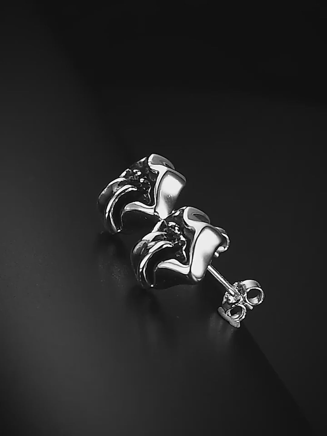 Sterling silver biker earring product video