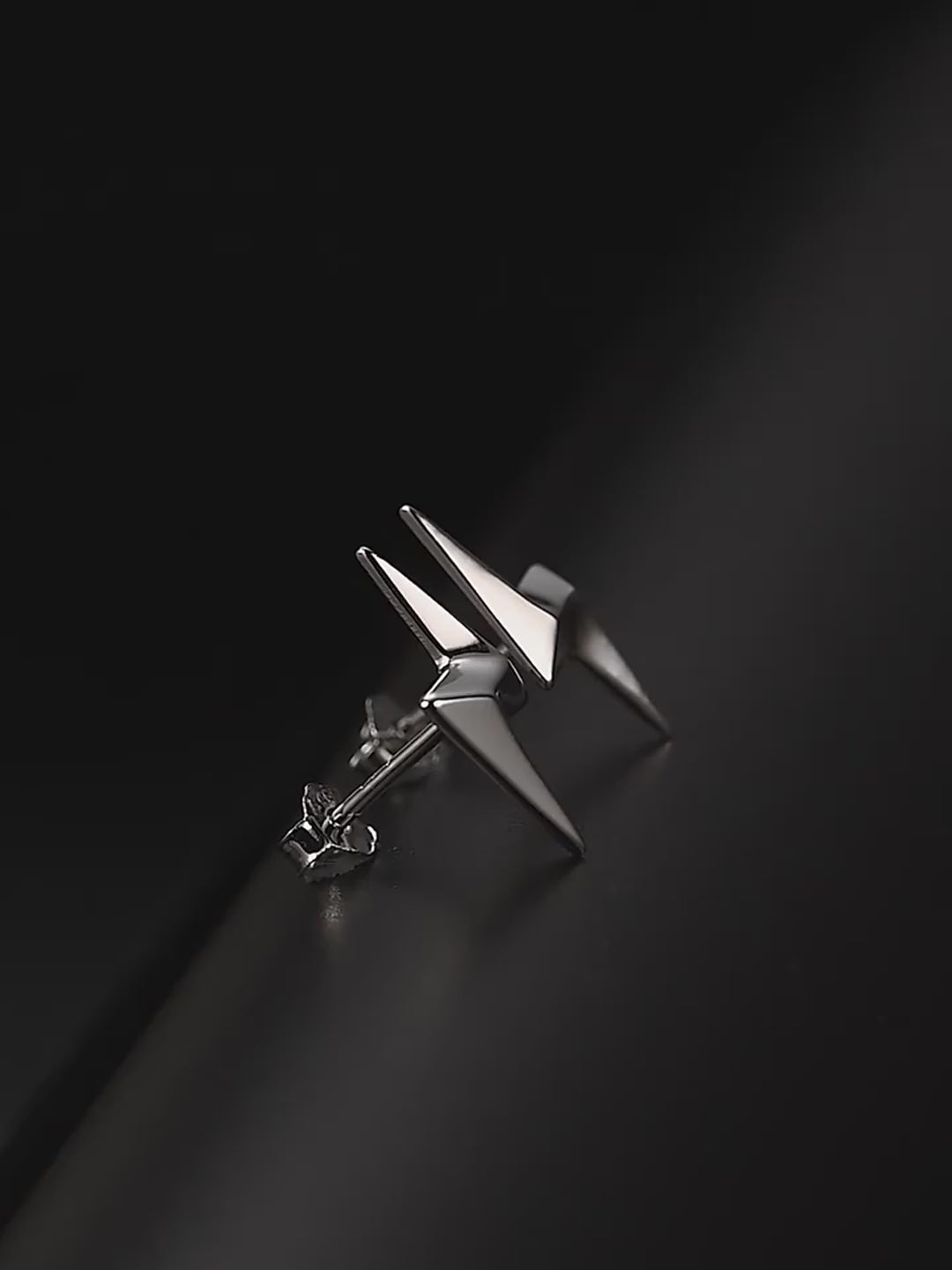 Sterling silver biker earring product video