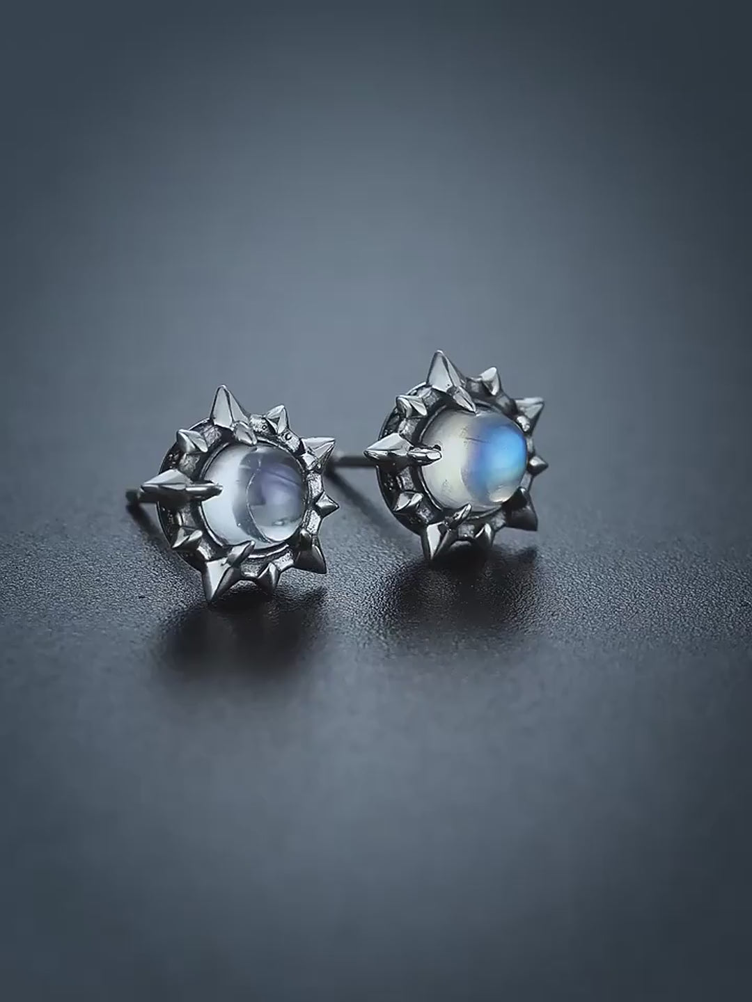 Sterling silver biker earring product video