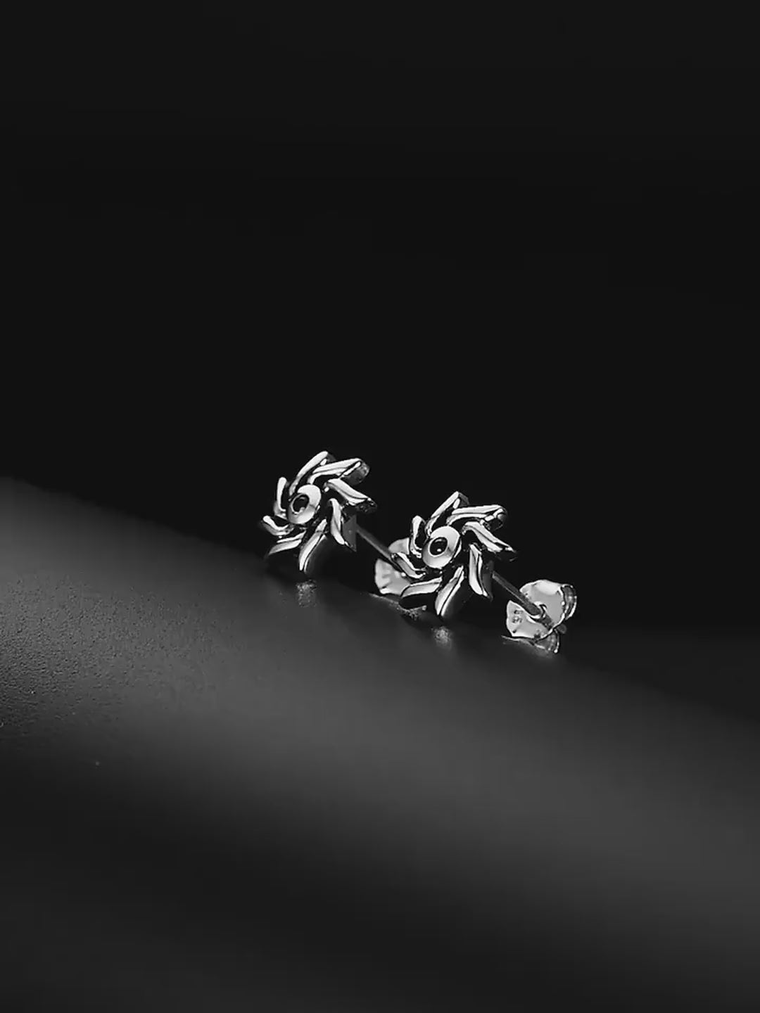 Sterling silver biker earring product video