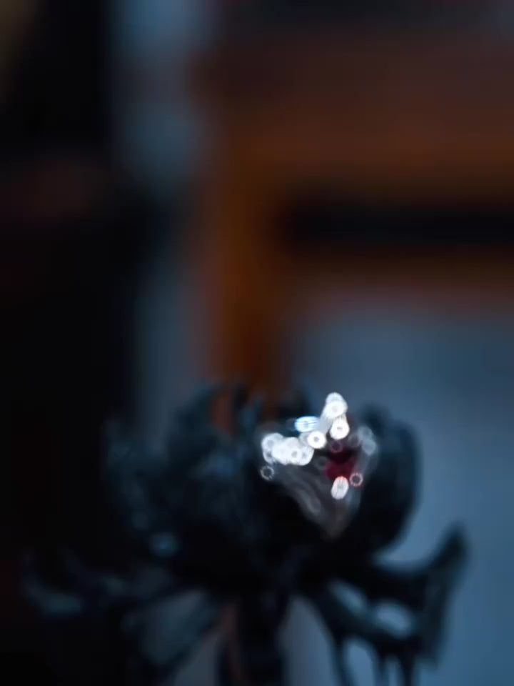 Gothic Stigma Gemstone 925 Sterling Silver Biker Ring — product video