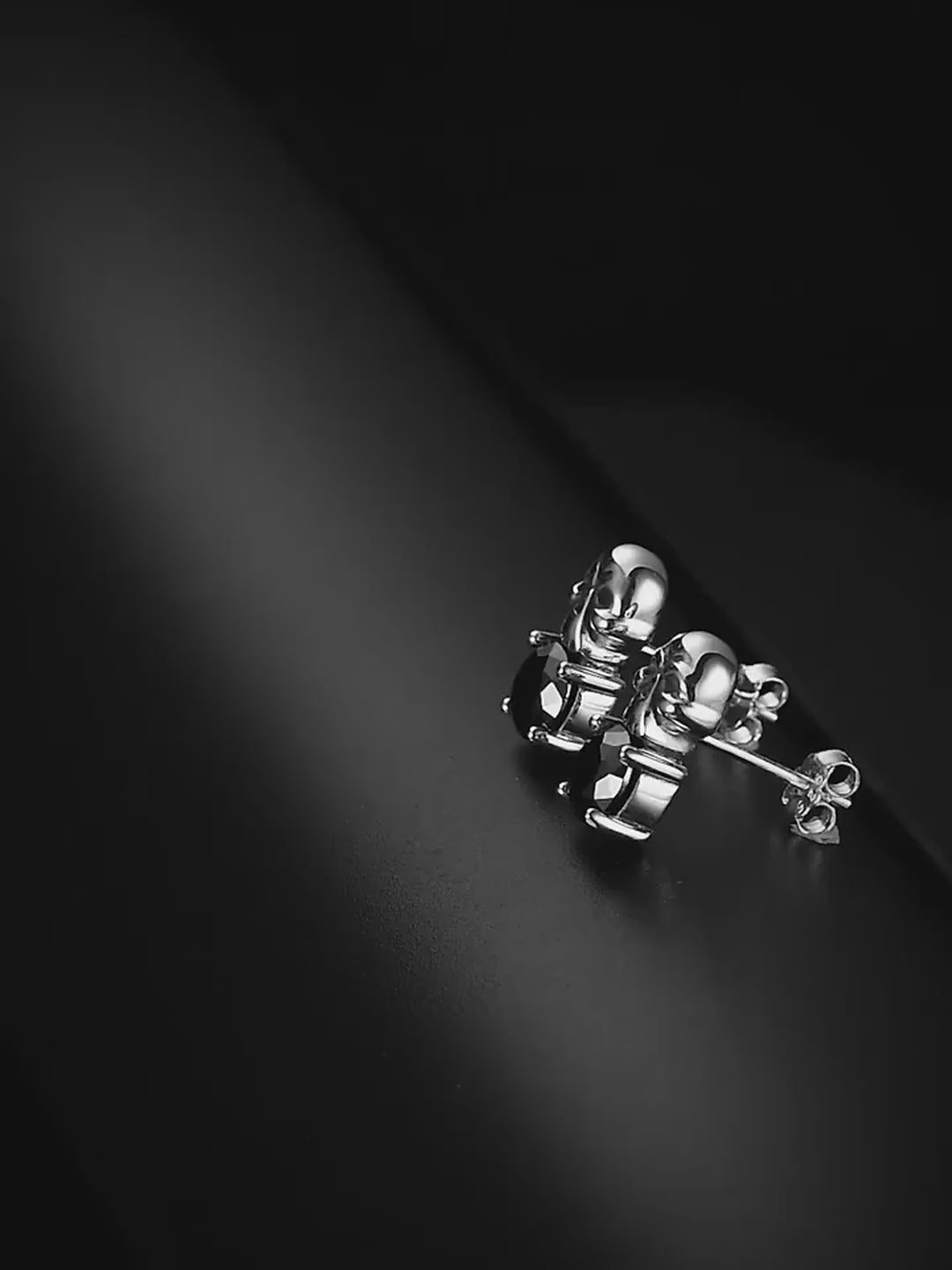 Sterling silver biker earring product video