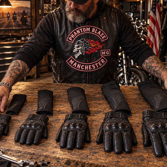 mixed sizes options for motorcycle club orders.