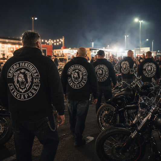 rally event motorcycle club hoodie