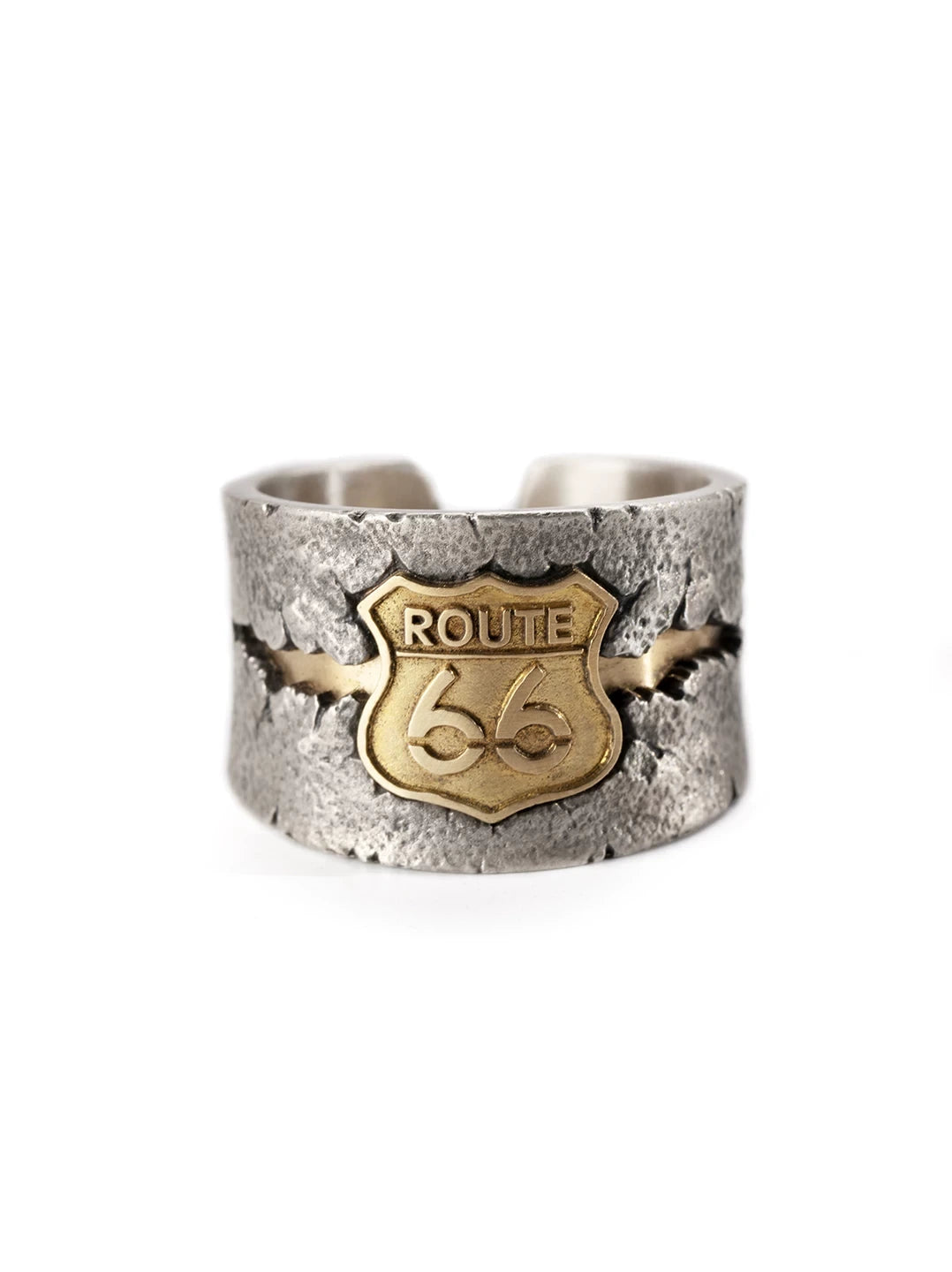 Route 66 925 Sterling Silver Biker Ring – view 4