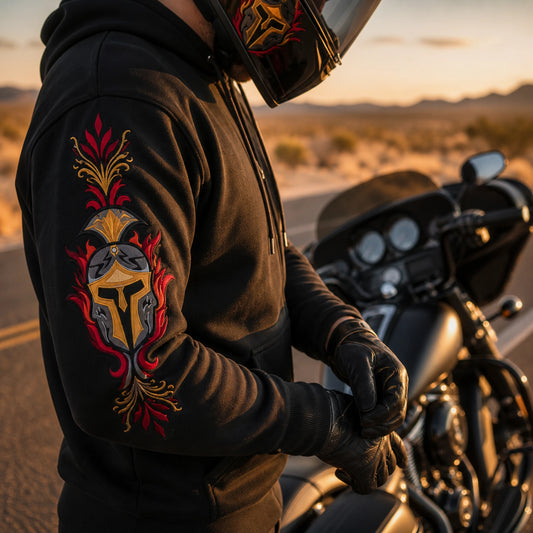 sleeve decoration club hoodie