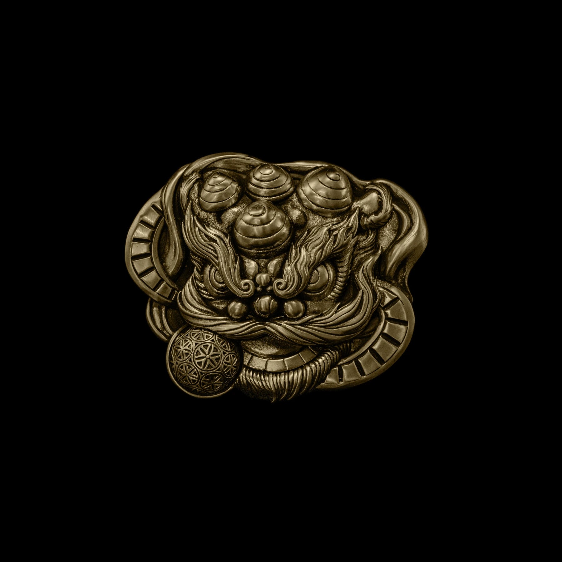 Solid Brass 3D Relief Biker Belt Buckle – 20 Designs product view