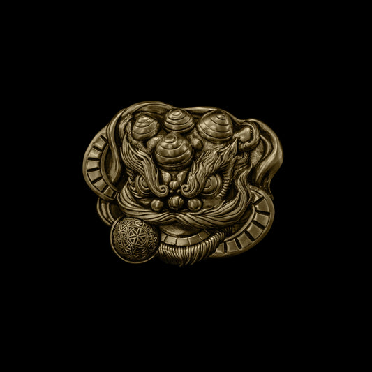 Solid Brass 3D Relief Biker Belt Buckle – 20 Designs product view