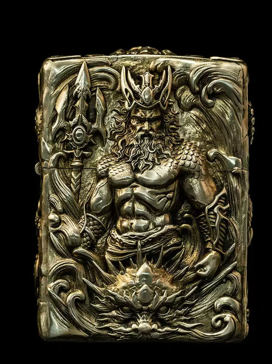 Solid Brass 3D Relief Biker Lighter – 24 Designs – product view