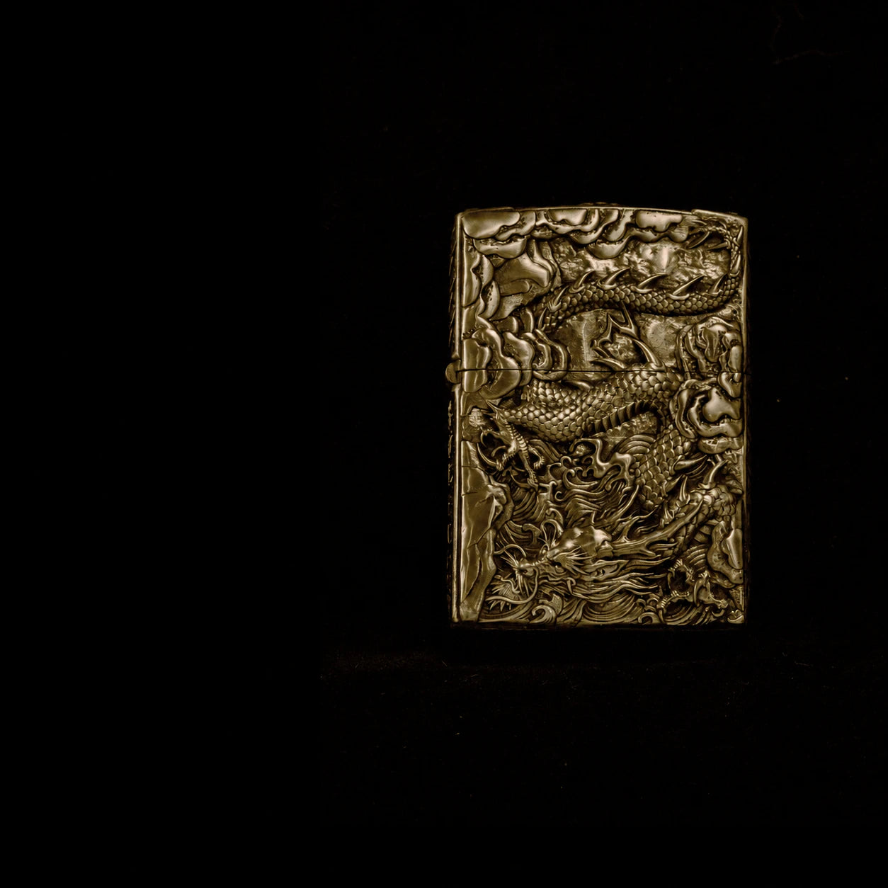 Solid Brass 3D Relief Biker Lighter – 24 Designs – cleaned relief design view 14